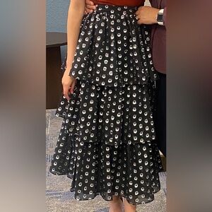 Tiered Midi Skirt